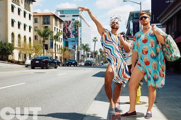 RuPaul's Drag Race Pit Crew show off their Studleyduds in Out Magzine