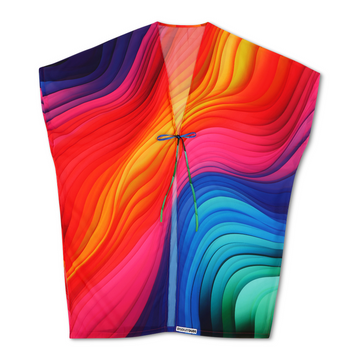 A rainbow kimono