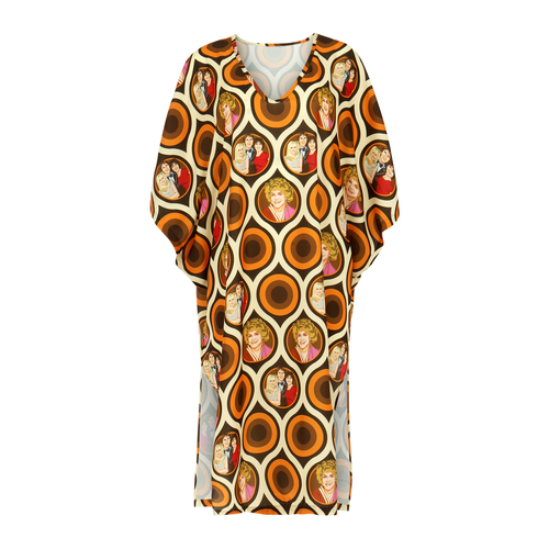 Roper Romp caftan inspired by Helen Roper from Three's company.  