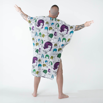 Wig Out Caftan - giant wig ads and the best drag queen names cover this poolside kaftan.