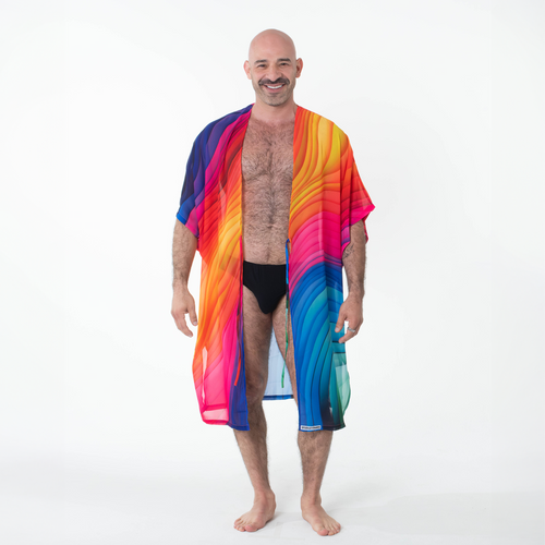 Rainbow Go-Go Kimono